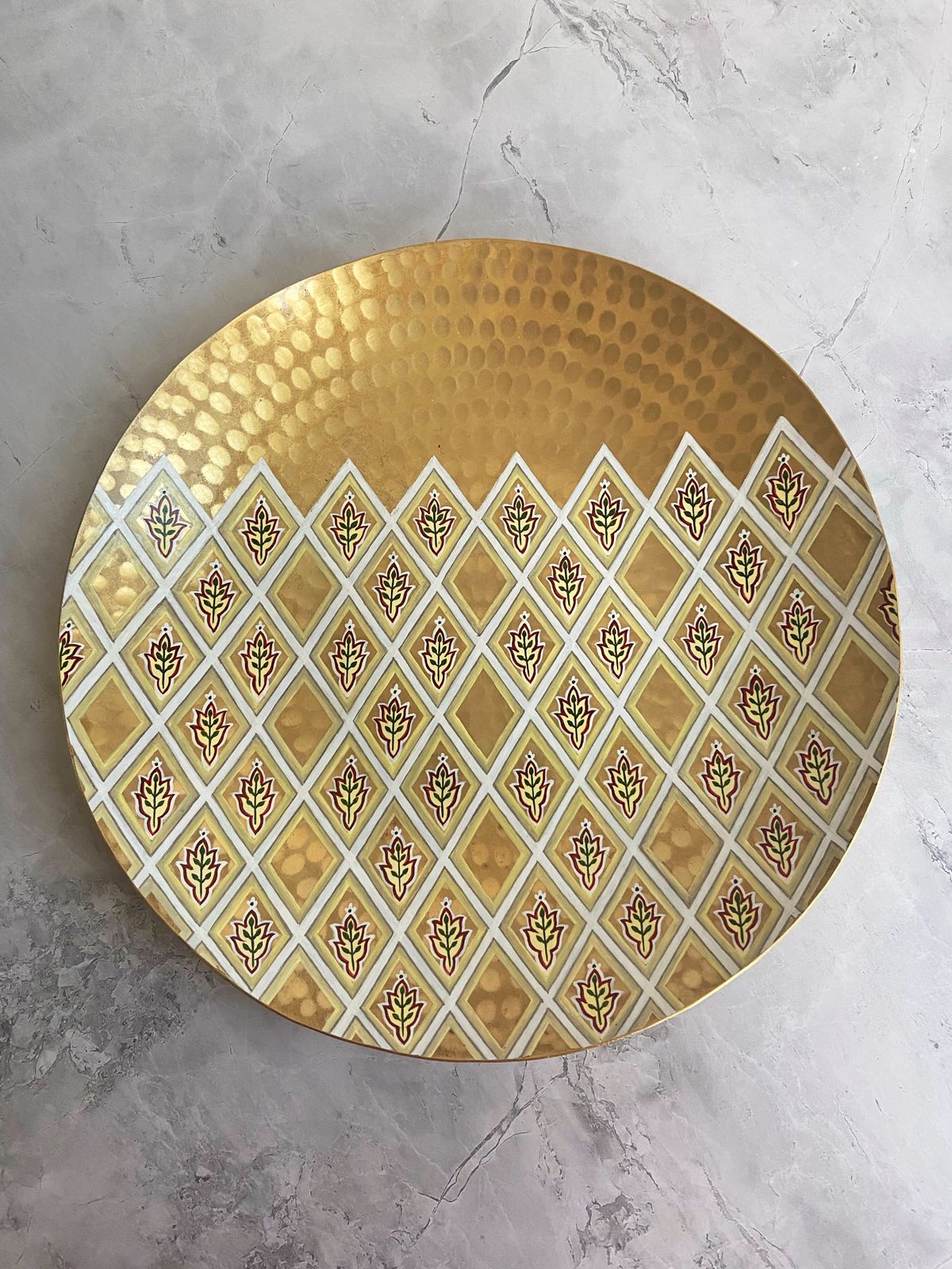 Hand Painted Brass Plates