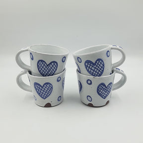 Blue And White Coffee Mugs- Assorted Motifs