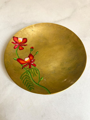 Hand Painted Brass Plates