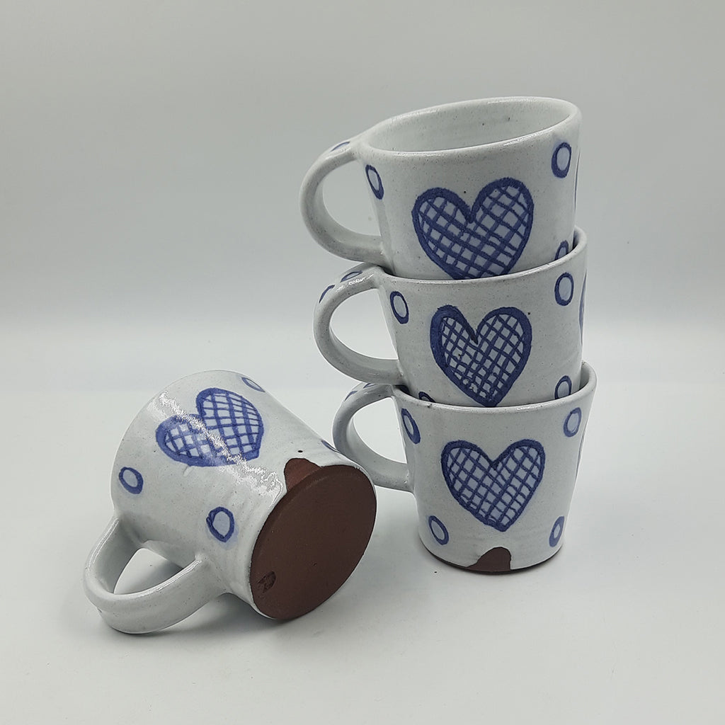 Blue And White Coffee Mugs- Assorted Motifs