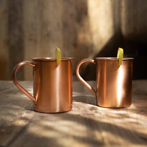 Smooth Copper Mule Mug Set of 2