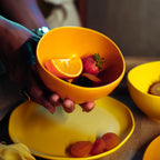 Orange Soup Bowls - Set of 6