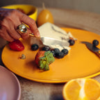 Orange Salad Plates - Set of 6