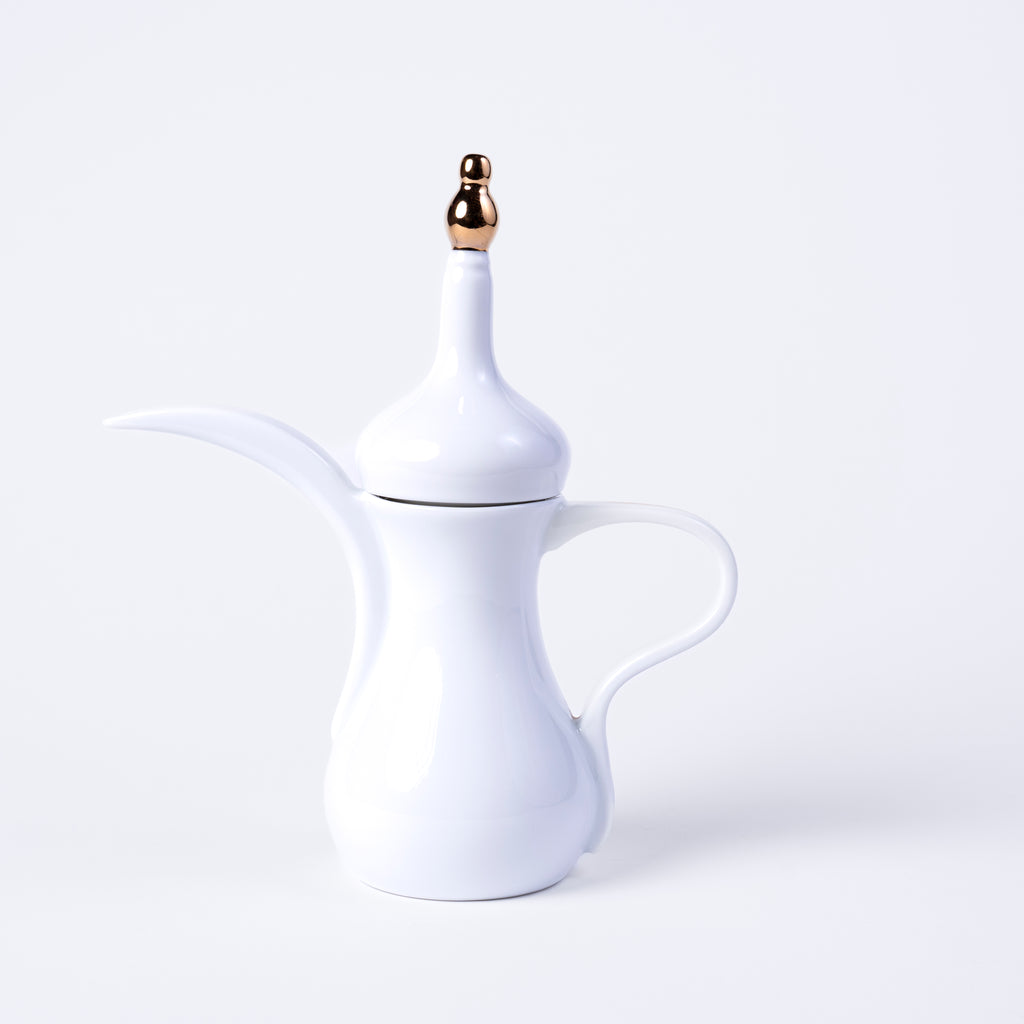 Golden Script Cawa Cups & Dallah Set