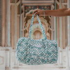 Block Printed Travel Set – Duffle Bag & Pouch