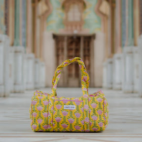 Block Printed Duffel Bag