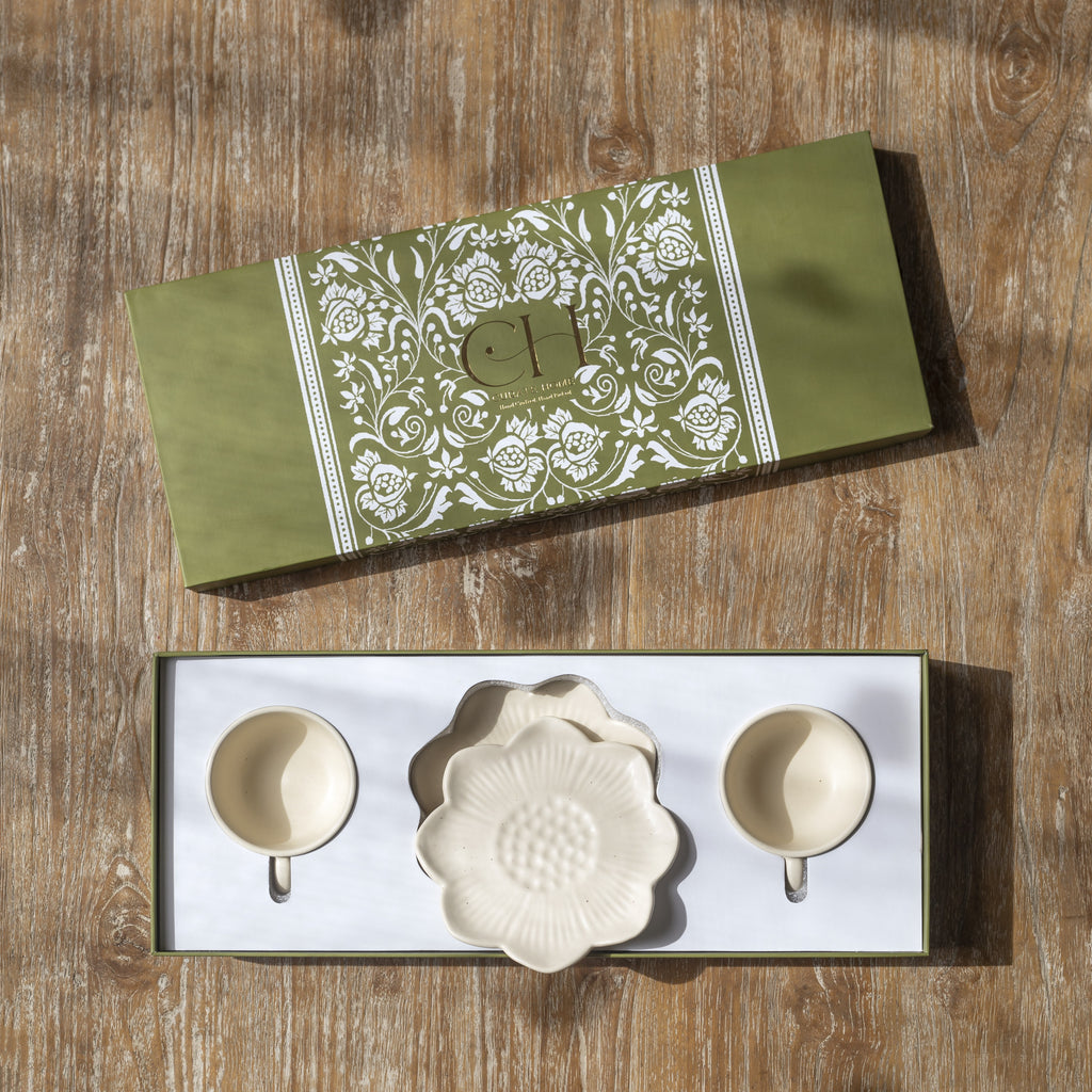 Flower Teacup & Saucer Set