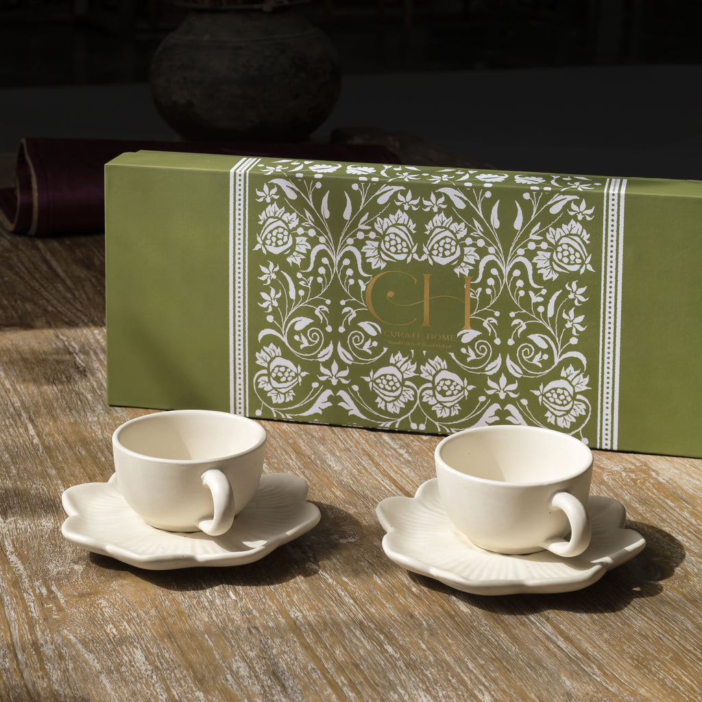 Flower Teacup & Saucer Set