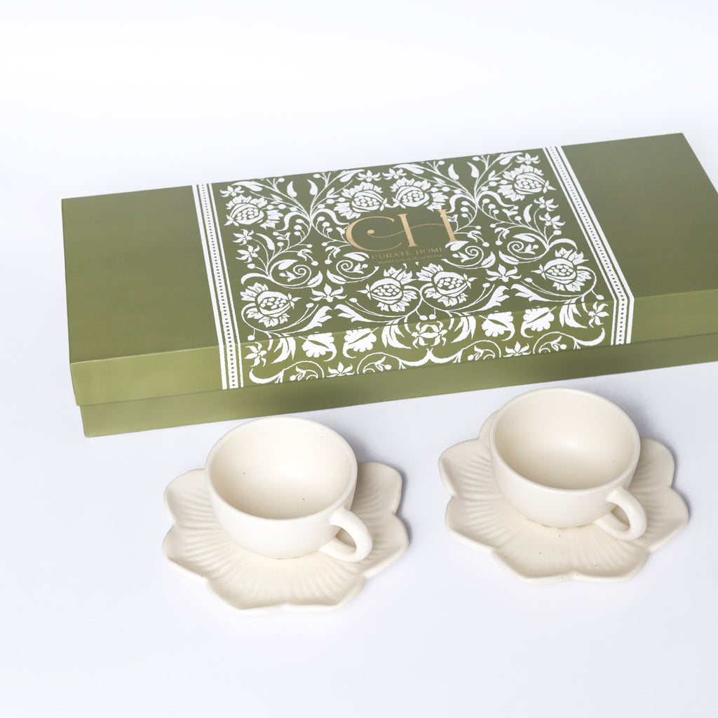 Flower Teacup & Saucer Set