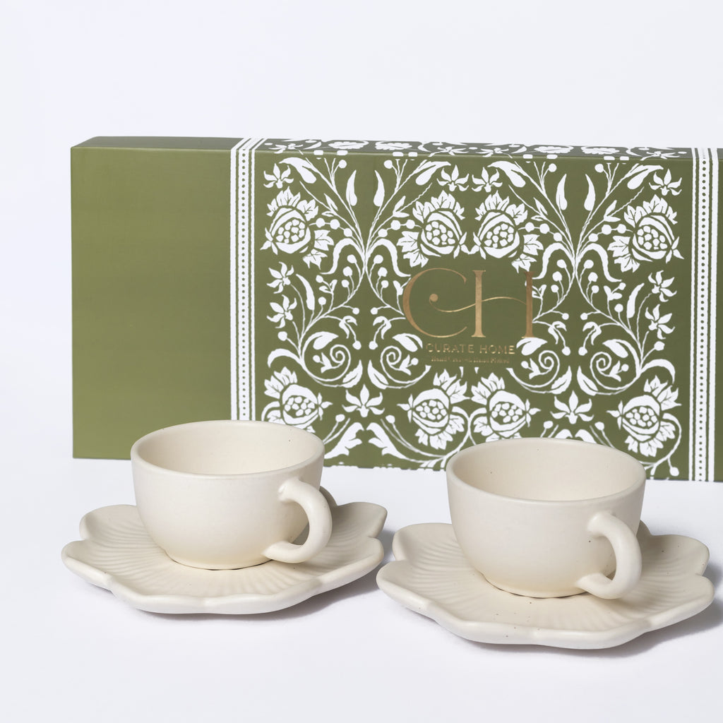 Flower Teacup & Saucer Set