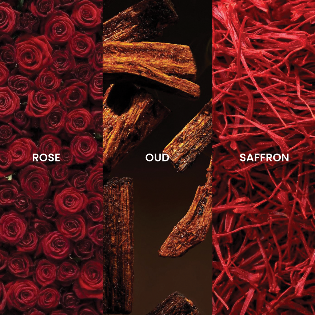 Naqa Candle Curate Home Soy Wax - Oud Rose Saffron Candle