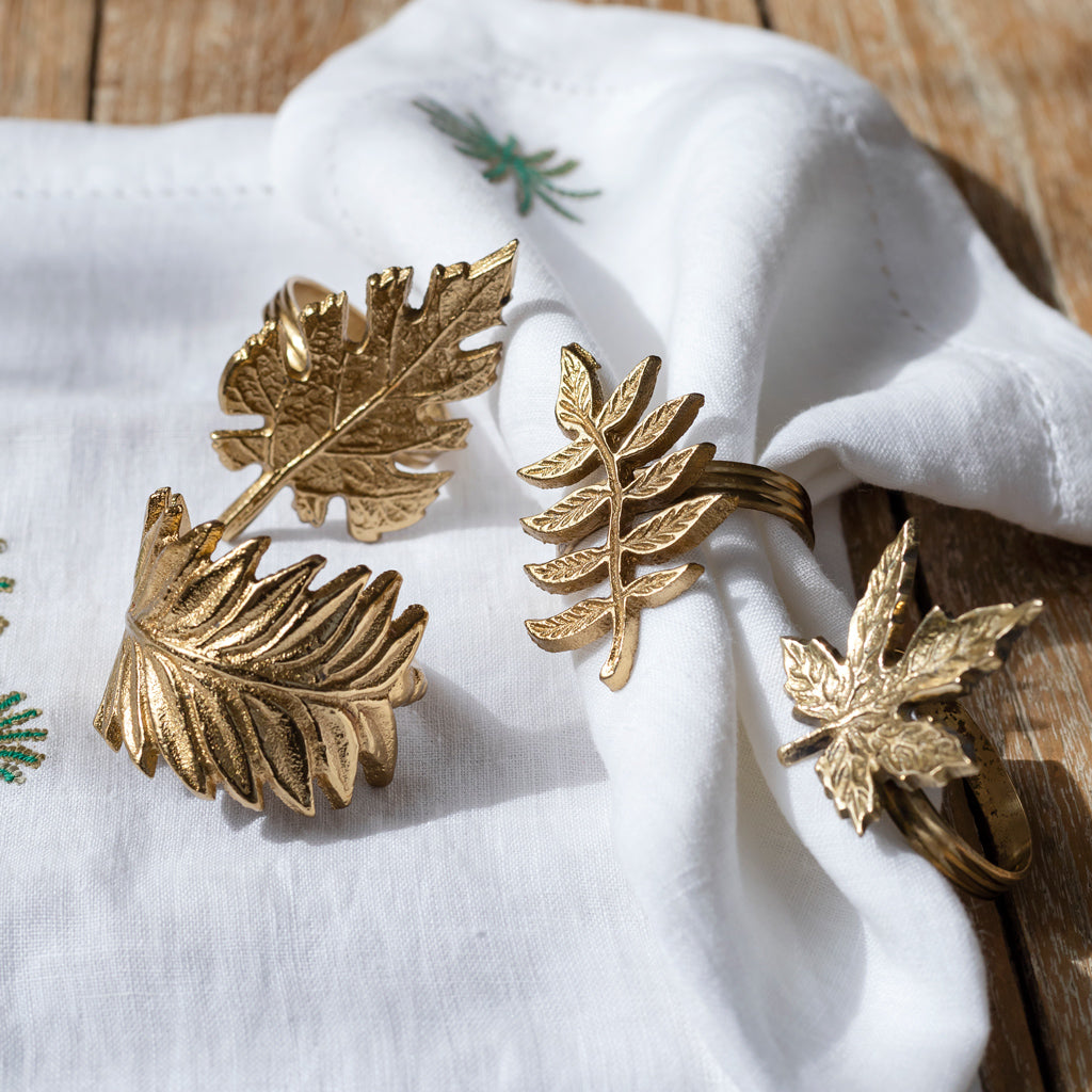 Firoze Linen Table Mats and Dinner Napkins Gift Set