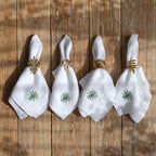 Firoze Linen Table Mats and Dinner Napkins Gift Set