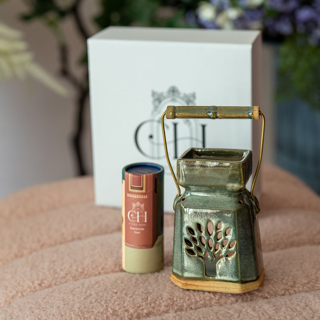 Diffuser Oil & Palm Diffuser with Handle Set