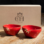 Pomegranate Bowl - Set of 2 (Red)