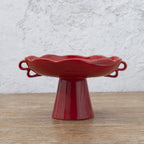 Red footed fruit bowl 