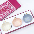 رمان - مجموعة من 3 قطع - وردي، رمادي، وكريمي