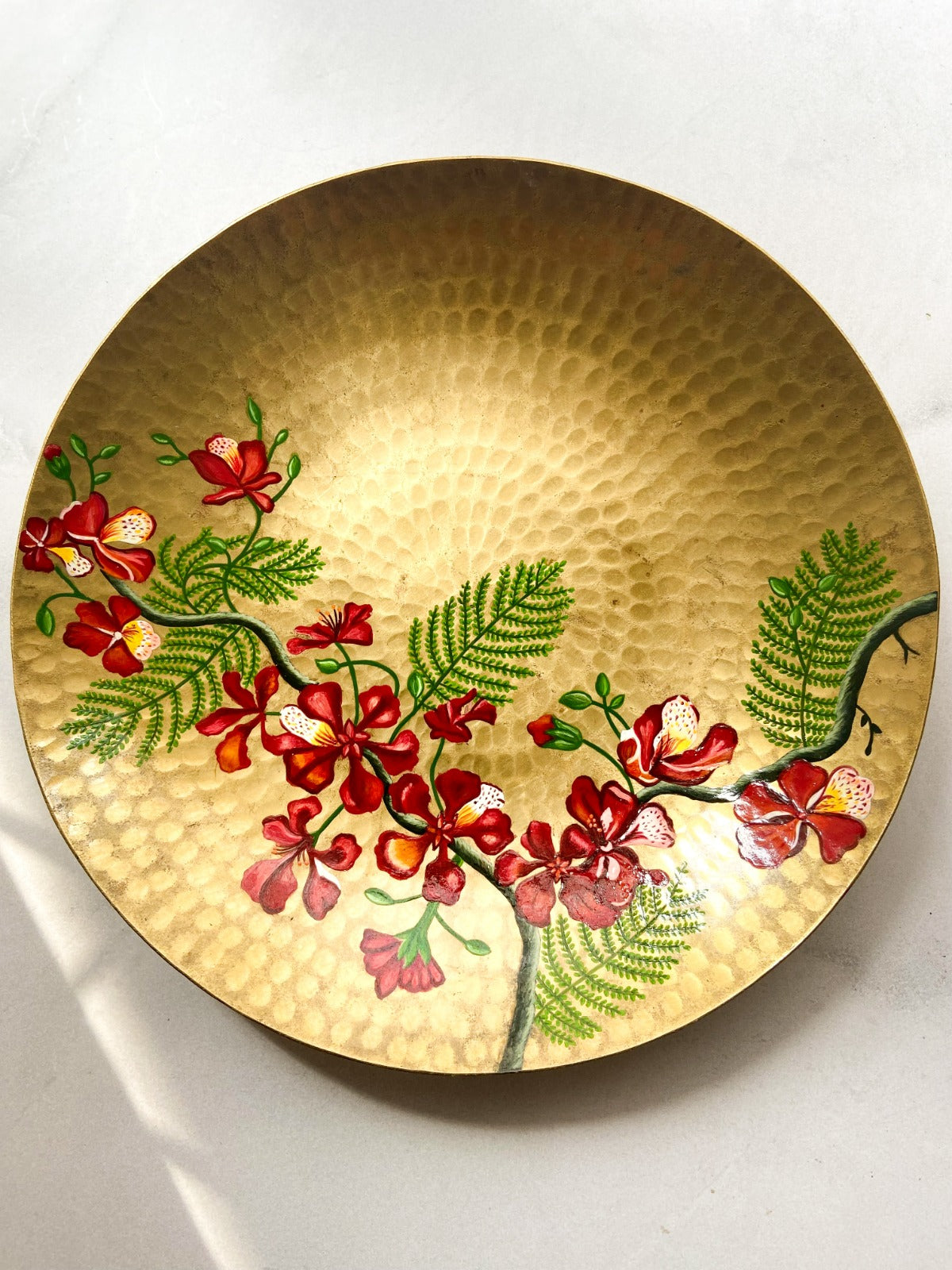 Hand Painted Brass Plates