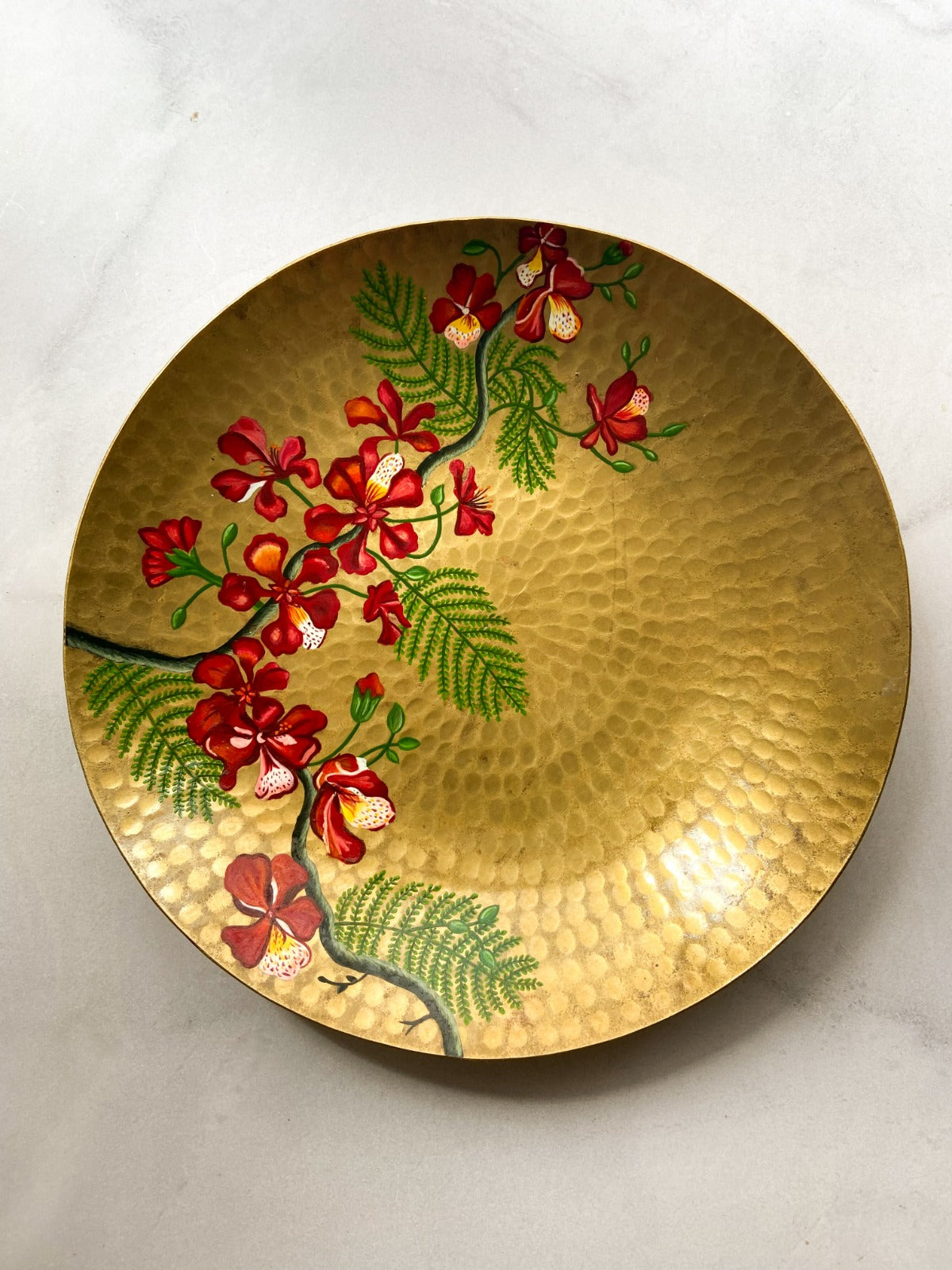 Hand Painted Brass Plates