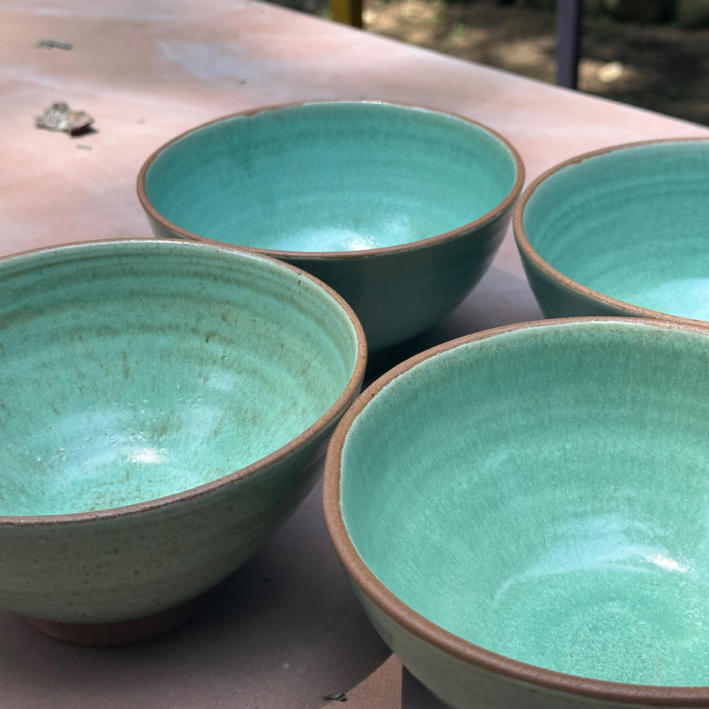 Handmade Bowl Medium Green Grove