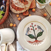 Birds and Plant Plate