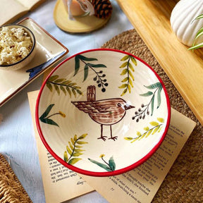 BIRDPRINT SERVING BOWL