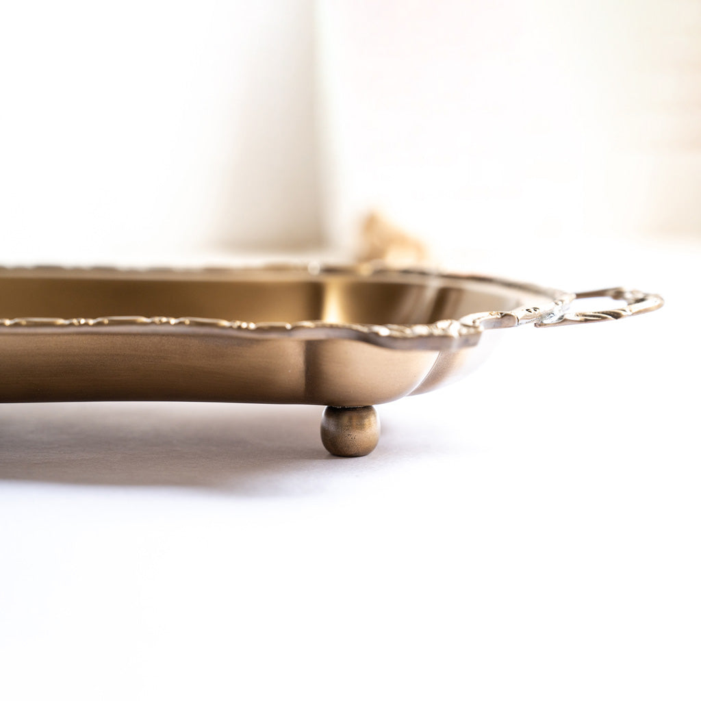 Contoured Brass Tray