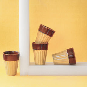Thar Chai Glasses (Sand & Brown)