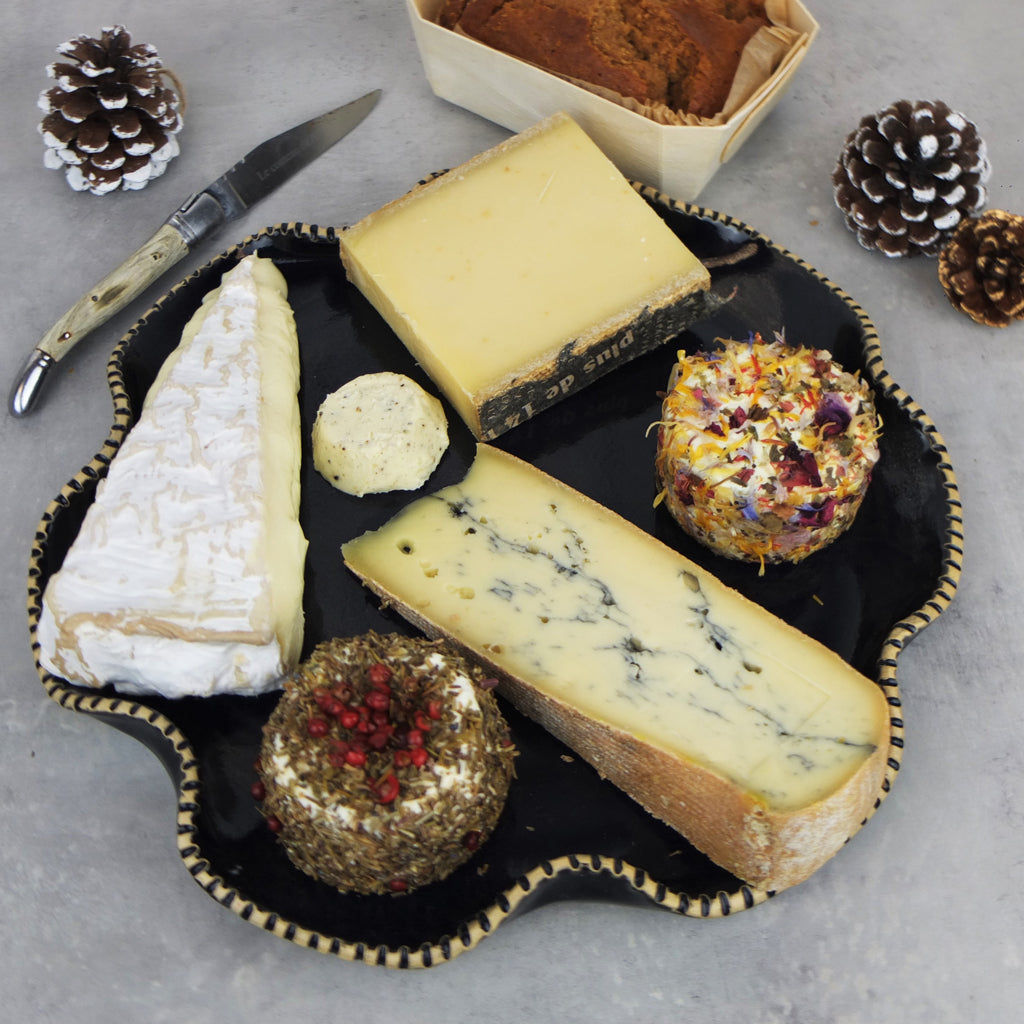 Black Cheese Board & Knife Set