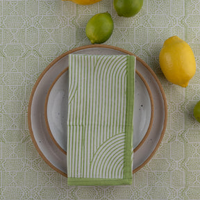 Gul Dinner Napkins Set - Lime