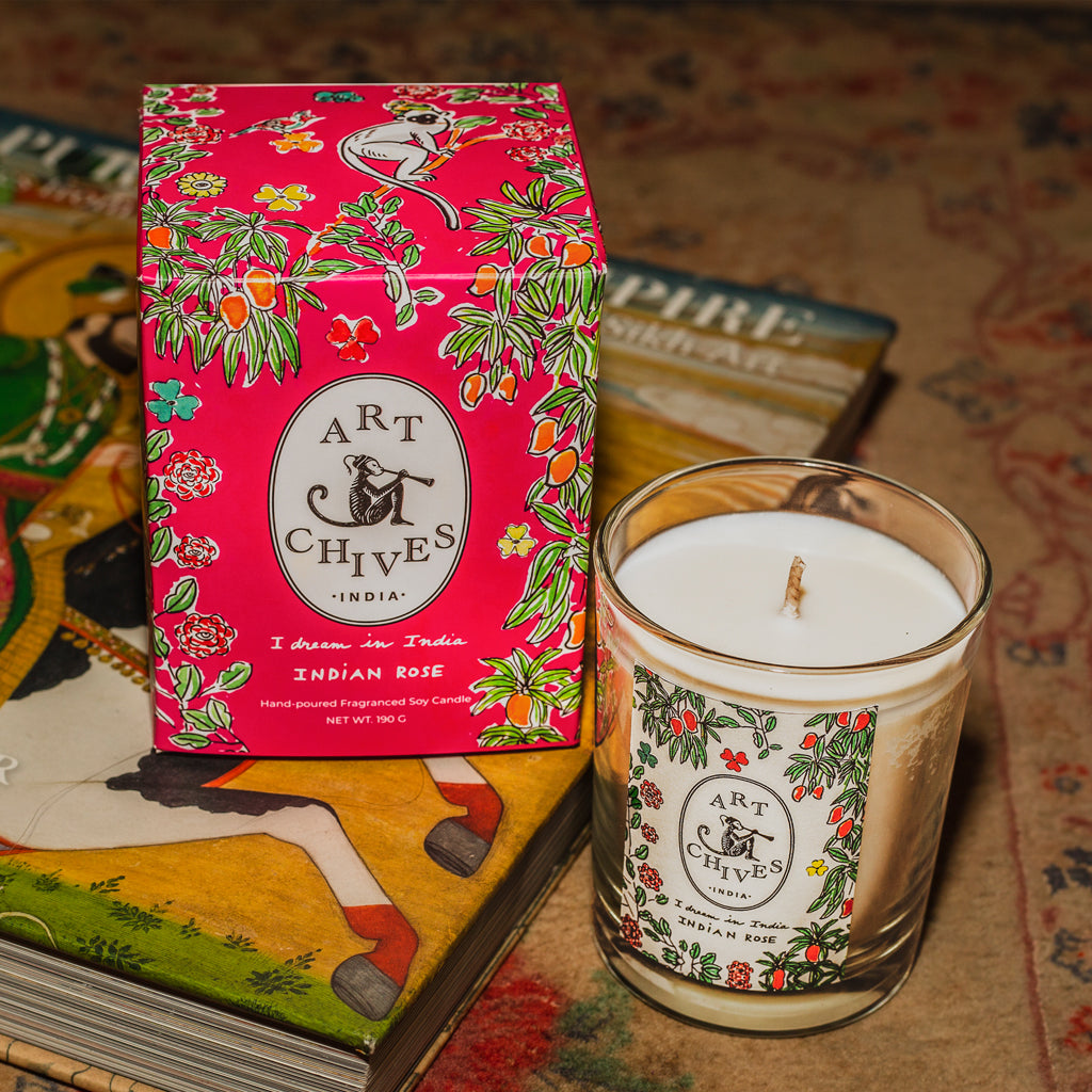 The Indian Rose Candle