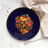 Rimmed Dinner Plate - Cobalt
