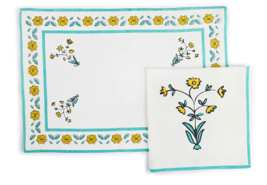 Iznik Table Mat and Napkin set