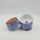 STRIPED SERVING BOWL 