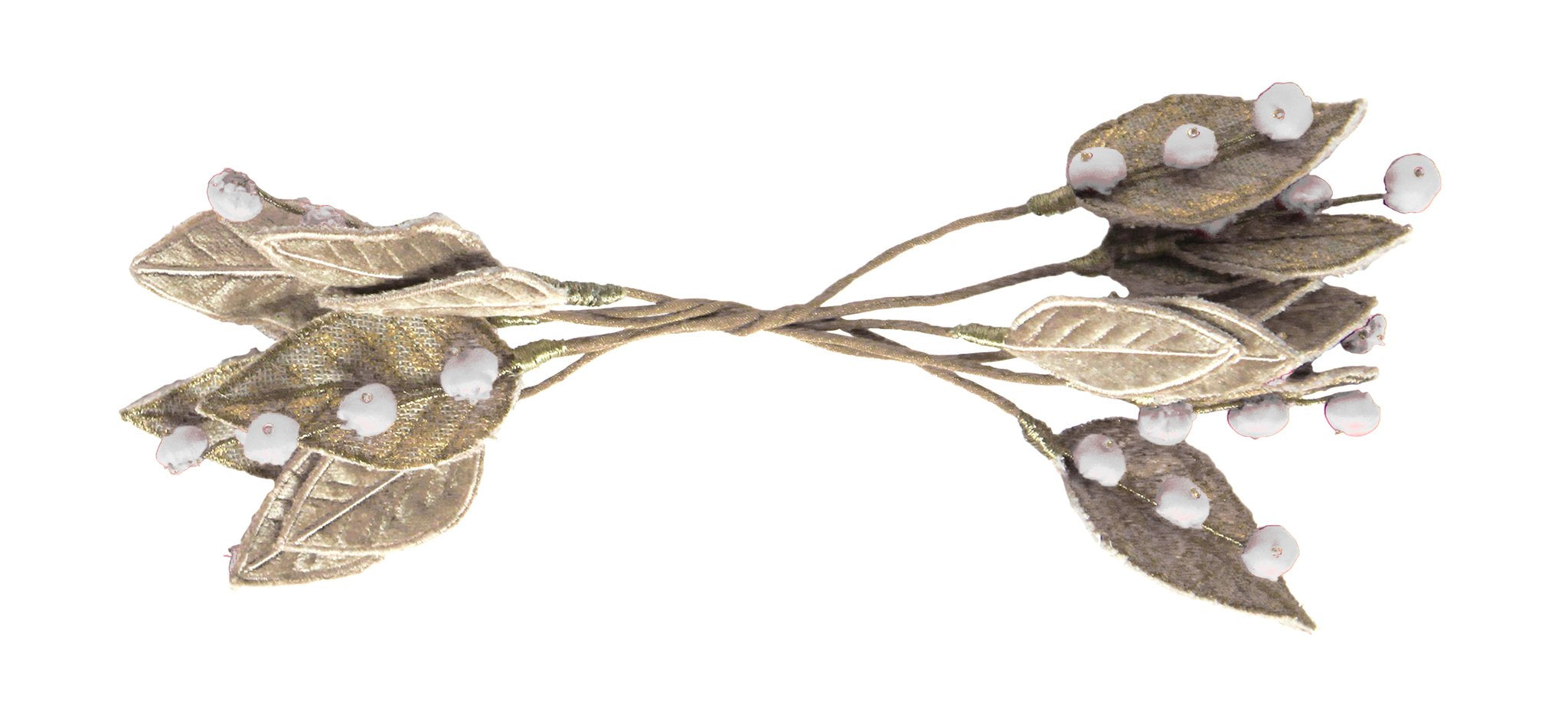 White Leaf Napkin Tie