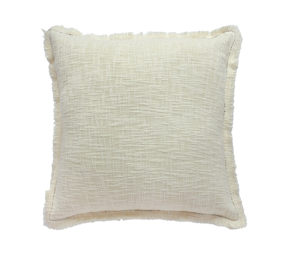 Pearl White Textured Cotton Euro Sham