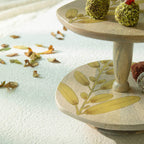 Wisteria Yellow 2 Tier Stand